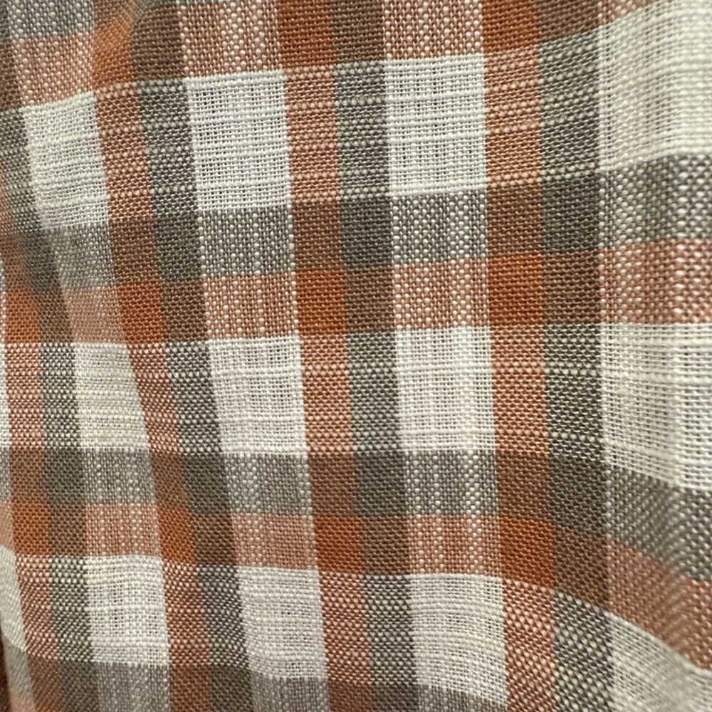 Nine West Tan and White Plaid Blazer and shorts set - Picture 6 of 8